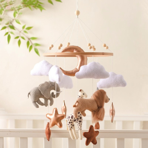Wooden safari baby mobile - baby,