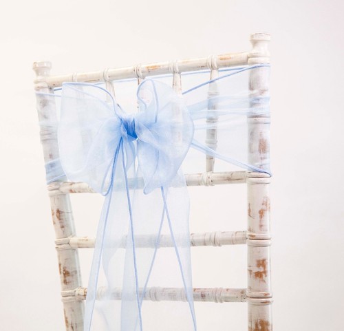 Organza sash chair - organza, wedding