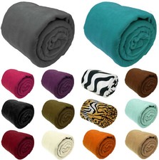 Large Fleece Throw Luxury Warm