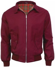 Mens Harrington Jacket Classic Retro Scooter 1970's Vintage Bomber MOD Coat Top