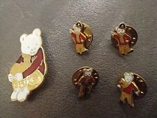 Rupert Bear Enamel Pin Badges