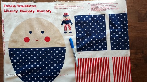Patriotic humpty dumpty fabric - humpty,