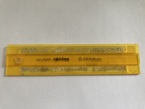 Rotring vintage stencil