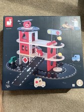 Janod Wooden Toy Fire Station/