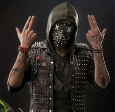 Halloween Watch Mask Resin Replica Marcus Wrench Dogs Mask Adult Rivet DJ Mask