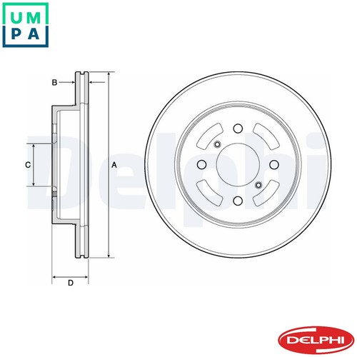 Brake disc bg3941 - 2x,