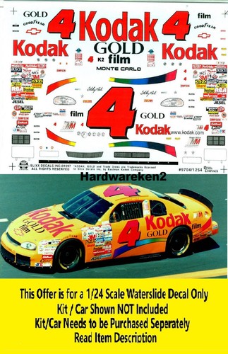 Nascar decal kodak - 4, gold