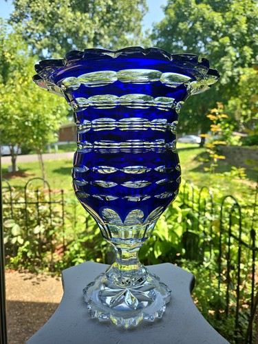 Huge footed vase wine - huge, vase/