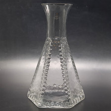 Vintage Clear Glass Hexagonal