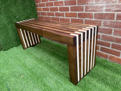 Rustic designed wood - bench, /