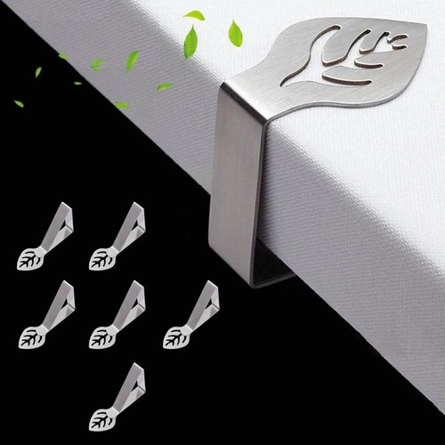 6pcs table cloth clips leaf - table,
