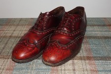 Handmade Northampton, Trickers Bergundy Brogues, Hidden Seam, 8.5