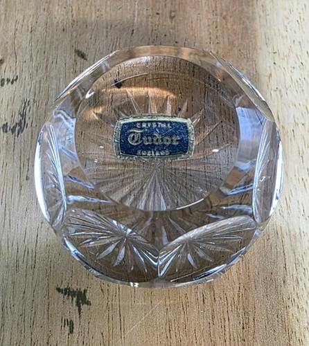 Tudor crystal paperweight - tudor, paperweight.
