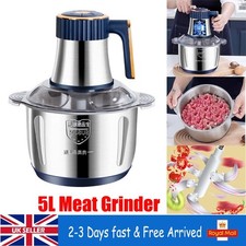 5L Electric Meat Grinder Mincer Mixer Home Blender Food Chopper Processor 500W