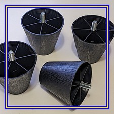 128865 X 4 IKEA Sofa Feet in Black for FRIHETEN