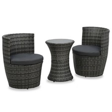 Garden Furniture Set Gray