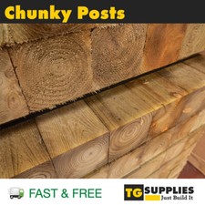 Premium Chunky SAWN Timber Pergola Posts Gate Posts 5x5 & 6x6 Fence Wooden Posts
