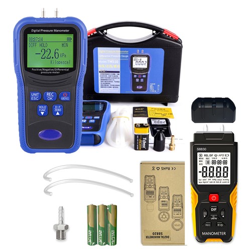 Digital manometer dual port - manometer,