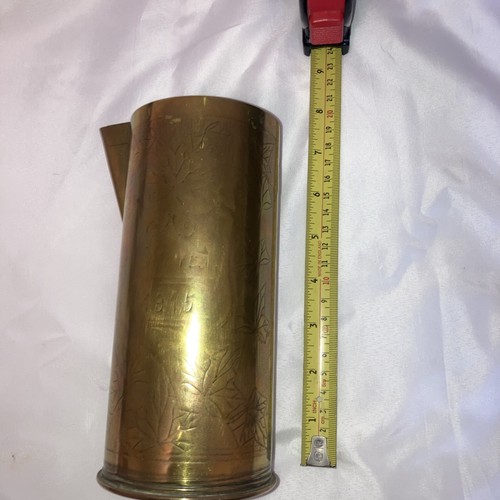 Antique trench art shell - art, ypres