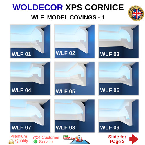 Coving cornice moulding led - cornice,