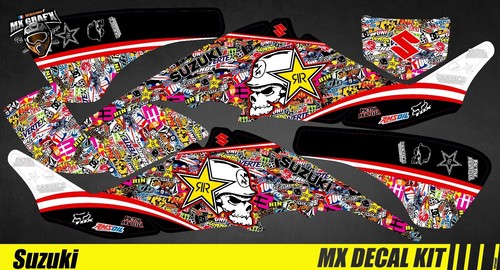Quad atv decal kit - kit, suzuki