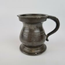 Antique 19th Century Pewter 1/4 Gill Measure Tankard 5cm High