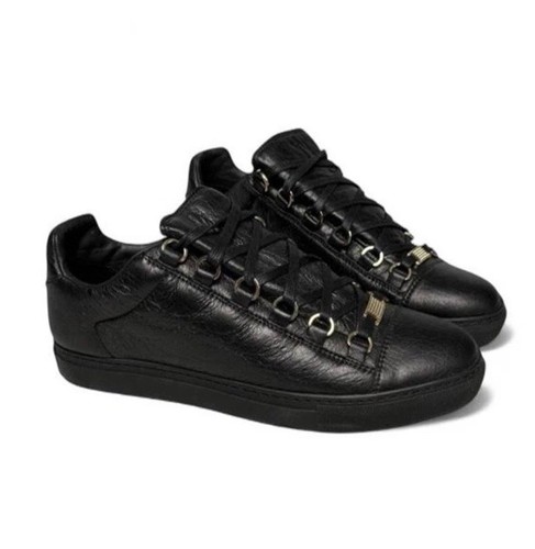 Balenciaga arena black leather - black,