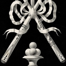 Billiard Ornament Decoration - Original Lithograph Galos 19th Century