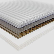 16mm / 25mm Clear / Bronze Polycarbonate Roofing Sheets - Cut to Size