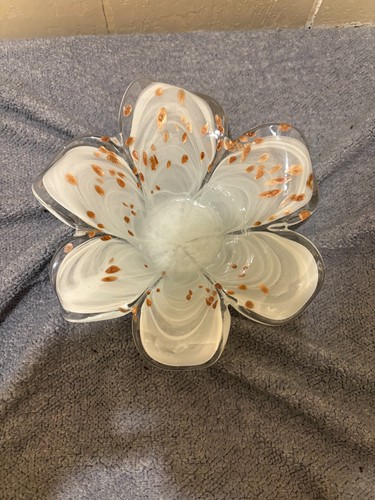 Vintage murano style white - vintage,