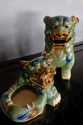 Vintage foo dog set - vintage, of