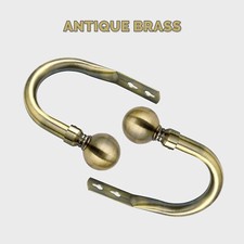 2 X Metal Curtain Hold Backs