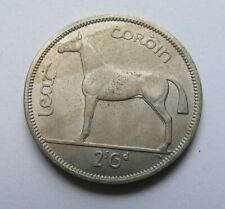 1967 Irish Half Crown Old Ireland 1/2c Last Year Issued High Grade Traces Luster