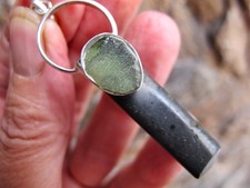 Moldavite Tourmaline Crystal