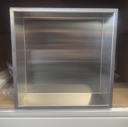 14x14 brushed stainless steel - 14x14,