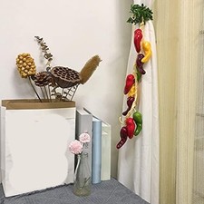 Artificial Chili Garland Indoor Outdoor Use Party Decoration Simulated Food Prop