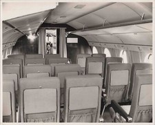VICKERS VISCOUNT AIRLINE PASSENGER CABIN INTERIOR VINTAGE PHOTO