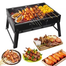 Portable Barbecue Folding Mini BBQ Charcoal Grill for Camping Picnic Beach Party