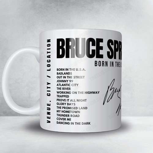 Bruce springsteen setlist mug - springsteen,