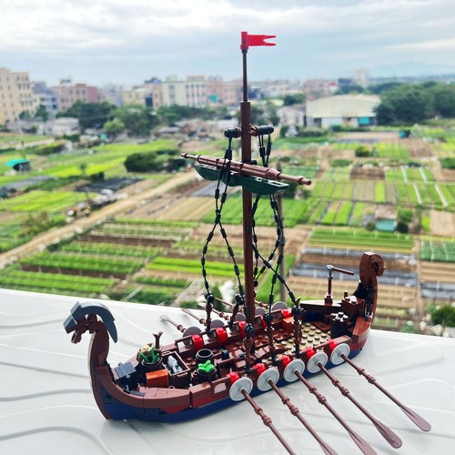 Viking longship warrior - longship,