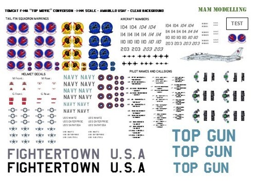 144 decals for - 1:144, "top