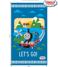 Crafts Thomas The Tank Train Engine Lets Go Explore Together Cotton Fabric Panel