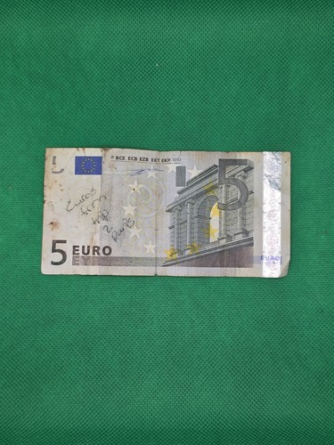 2002 five euro note - five,