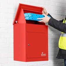 Medium Parcel Delivery Drop Box Lockable Home Storage Letter Post Box