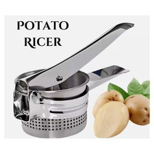 Heavy Duty Potato Ricer Puree Masher Juicer Vegetable Fruit Steel Press Maker UK