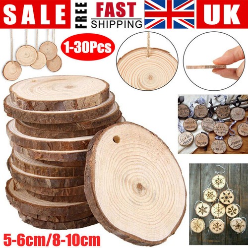 30x wood log slices - 10/20/30x,