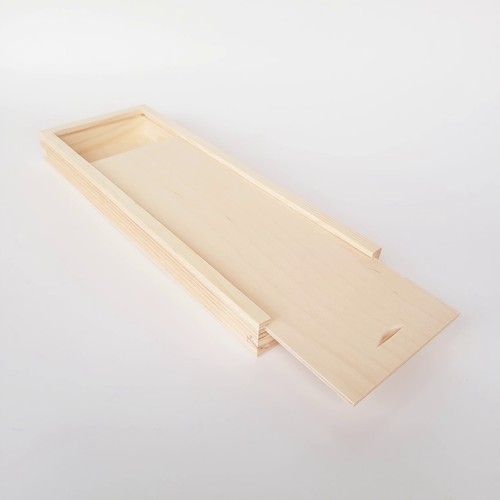 Wooden box with - box, lid
