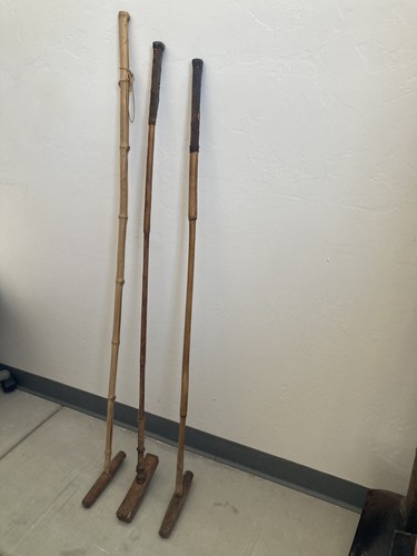 Vintage cane polo - 3, (three)