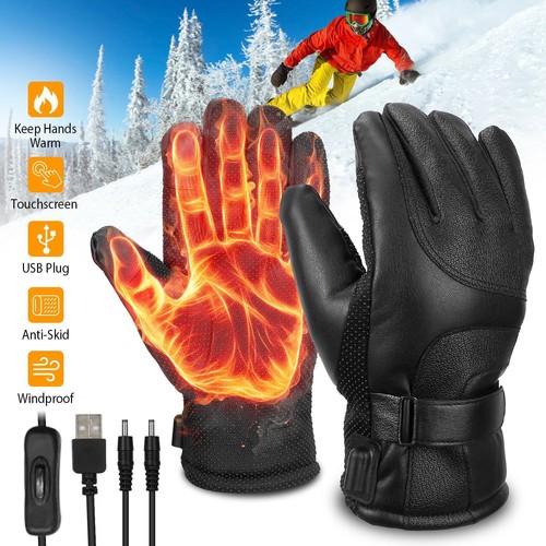 Electric heated gloves men - heated,