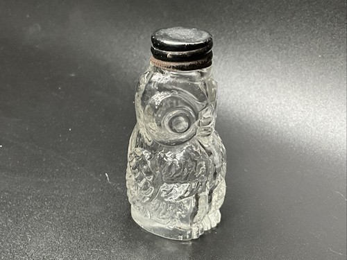 Glass owl bottle - bottle, screw
